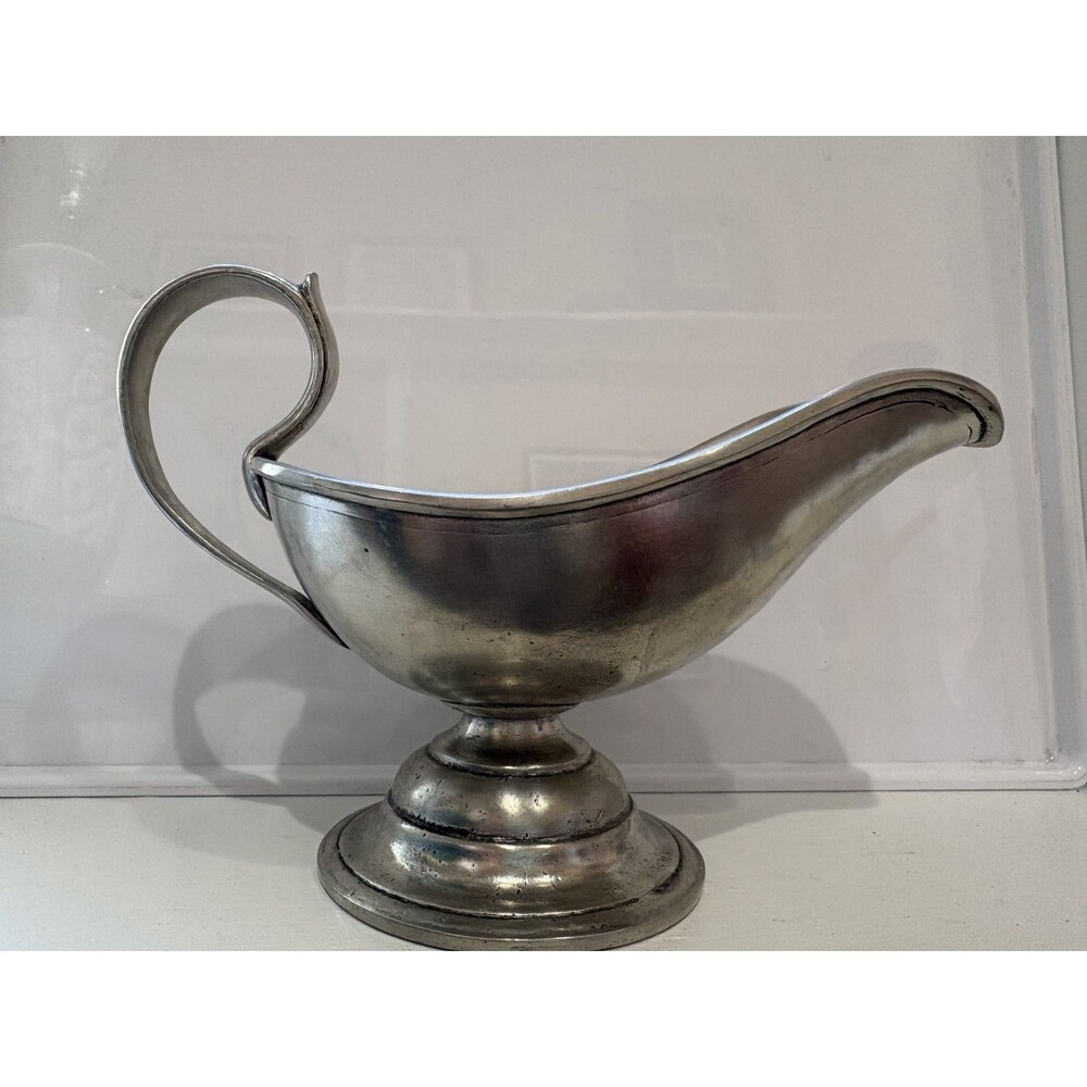 MATCH Italian made Pewter Gravy Boat $344 new. Excellent condition Free Shipping